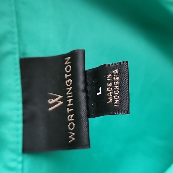 Lot of 2 Calvin Klein womens dress blouse size 12 and 2 Worthington size Large - Picture 11 of 16